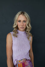 Load image into Gallery viewer, Lavender beaded Tank
