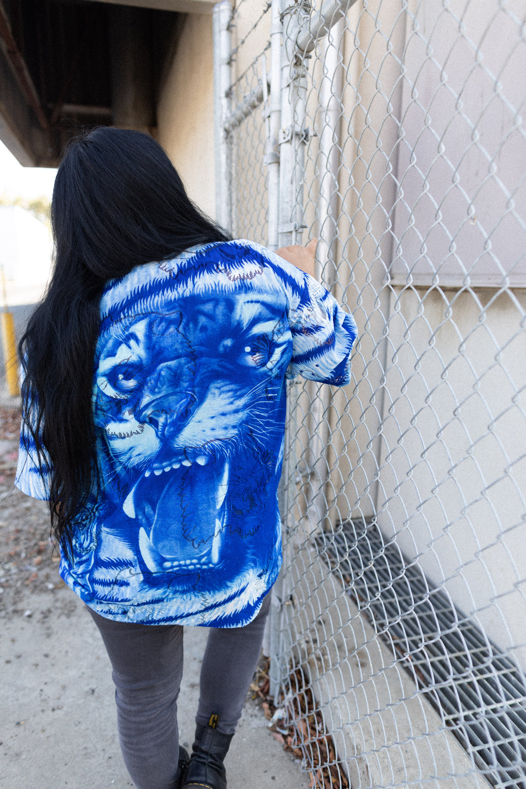 Zam Tiger Button Up