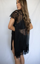 Load image into Gallery viewer, Shadow Line black Lace Cover up
