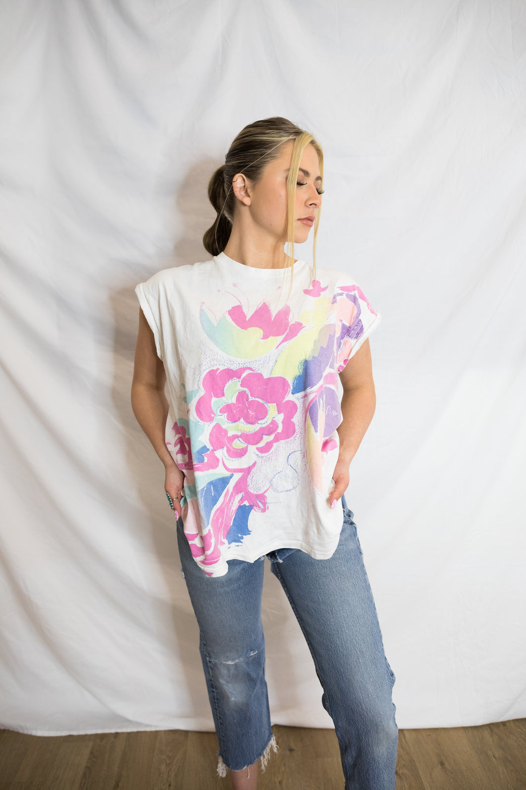 Floral Muscle Tee